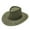 Army Green, variant on Seductiva Cowboy Adult Casual Solid Suture Summer Western Fashion Cowboy Sun Hat Wide Brim Travel Sun Cap