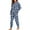 Blue and White - Shark, variant on DISNIMO Shark Print Women's Pajama Sets 2 Piece Pj Sets Casual Loose Sleepwear Crew Neck Pullover Top with Long Pants Soft Comfy Loungewear Nightwear, S