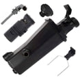 thumbnail image 1 of KARPAL Radiator Coolant Recovery Expansion Overflow Tank Reservoir + Sensor + Cap + Clip + Thermostat Compatible With E46 E83 E53 323i X3, 1 of 4