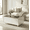 White, variant on 41" Smart Coffee Table with 93L Fridge & Freezer, Bluetooth Speaker, Touch Control, 15W Wireless Charging, USB Ports, LED Light, Living Room Furniture (Black)