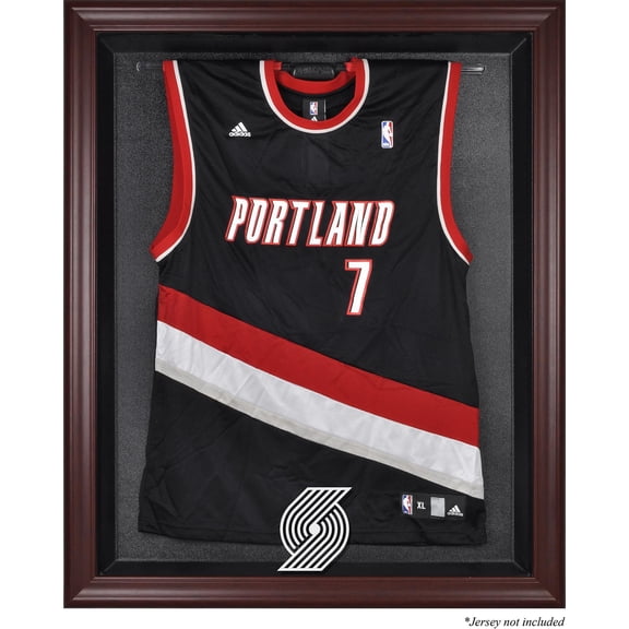 Portland Trail Blazers Mahogany Framed Team Logo Jersey Display Case