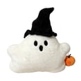 thumbnail image 2 of White Halloween Pillows for Couch Halloween Plush Gift Cute Ghost Shaped Throw Pillow Decorative Sofa Cushion for Home Living Room Bedroom Sofa Supplies Office Car Decor,, 2 of 8