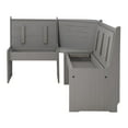 thumbnail image 5 of Linon Waldron Corner Nook Set Grey Kit, 5 of 19