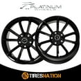 thumbnail image 2 of Platinum 457B Revelation Gloss Black Wheel Rim, 16" x 7" 5 x 100mm +40mm, 2 of 5