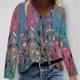 thumbnail image 2 of Camisas Para Mujer Tallas Grandes Casual Cuello en V Suelto Impreso Manga Larga Tops Mujer Blusa Odeerbi  ODB128732, 2 of 5