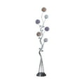 thumbnail image 1 of 58.5 in. 6 Aluminum LED Zeus Metal Floor Lamp, Silver Chrome, 1 of 1