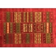 thumbnail image 1 of Ahgly Company Indoor Rectangle Abstract Orange Contemporary Area Rugs, 7' x 9', 1 of 1