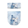 thumbnail image 2 of HELLHERO Snowman and Rabbit Set of 2 Toilet Seat Lid Cover Set Soft Elastic Fabric, Elastic Bottom, Modern Bathrooms, 2 of 8