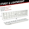 thumbnail image 2 of Aluminum Loading Ramps, 6000lbs Capacity for ATV, Motorcycle, Quad, Lawn Mower, Snow Blower, 60"x12", 2pcs, 2 of 7