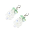 thumbnail image 4 of Encantos de cordones únicos 1 par, clips decorativos de zapatos con cuentas brillantes de uva, verde transparente, 4 of 5