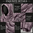 thumbnail image 5 of Purple Multifunctional Hooded Cowl Halloween Shawl Cotton And Linen Medieval Hooded Cowl for Renaissance Men, DIY Costume Accessory One Size, 5 of 8