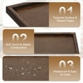 thumbnail image 3 of Uxcell Wooden Serving Tray Rectangular Decorative Platter for Home and Kitchen Use Brown 15.8x11 Inch, 3 of 6