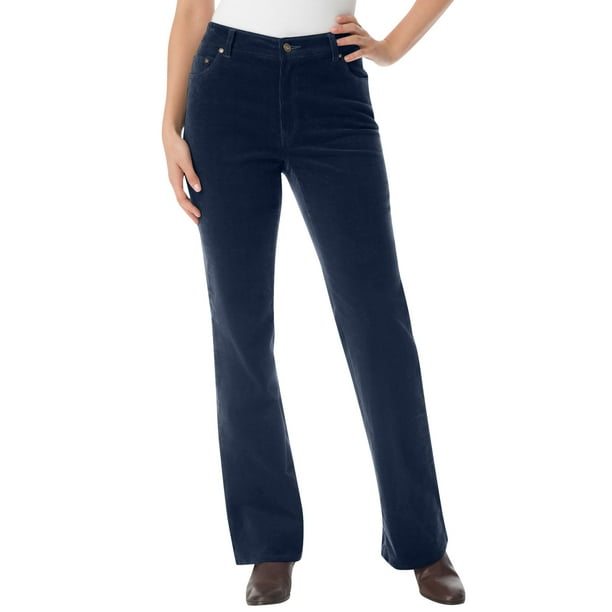Woman Within - Woman Within Women's Plus Size Stretch Corduroy Bootcut ...