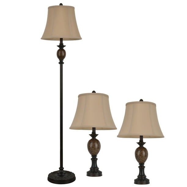Decor Therapy Mae Table And Floor Lamps Set Of 3 With Dimmer Switch Com Decor Therapy Mae Table And Floor Lamps, Portfolio Bronze Floor Lamp