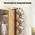thumbnail image 6 of Multi-Layer Iron Ball Storage Rack for Basketballs, Soccer Balls - No-Drill Wall-Mounted Sports Organizer in Black, 6 of 6