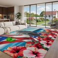 Puerto Rican Rug Designs Puerto Rico Area Rug 8'x10', Flag Frog Star Stripes Architecture Althea ...