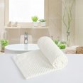 thumbnail image 3 of PiccoCasa 2PCS 100% Cotton Ribbed Hand Towels 13" x 29" Quick Dry Pearl White, 3 of 7