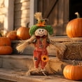 thumbnail image 4 of Standing Scarecrow Decor Fall Scarecrow Decorations with Clothes & Hat for Autumn Thanksgiving Halloween Outdoors, 4 of 5