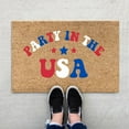 thumbnail image 3 of Door Mat Durable Doormats American Stars Patriotic Coir Doormat with Heavy-Duty 4th of July Patriotic Door Mat Sale Clearance Independence Day Floor Rug for Indooor Outdoor Hello, Summer 16x24 In, 3 of 3