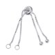 thumbnail image 3 of Cadena extensora de plata de 18 k Sunnimix extensor de cadena ajustable, 3 of 8