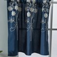 thumbnail image 4 of Short Blackout Curtains for Living Room Bedroom, 29 x 24 inches Window Treatment Small Panels Kitchen Cabinet Half-curtain Dustproof Cafe Drape (Navy Blue), 4 of 9