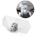 thumbnail image 1 of Universal Adjustable Windshield Extension Deflector For Honda Yamaha Clear, 1 of 8
