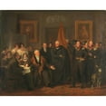 thumbnail image 2 of Jan Willem Pieneman 14x12 Gold Ornate Wood Frame and Double Matted Museum Art Print Titled - Triumvirate Assuming Power in the Name of the Prince of Orange, 21 November 1813 (C. 1828), 2 of 4