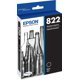 thumbnail image 1 of EPSON T822 STD CAP BLACK INK Epson T822120SEPSON, 1 of 6