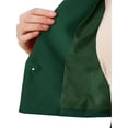 thumbnail image 5 of Allegra K Women's Long Sleeve Open Front Notched Lapel Business Cropped Blazer Jackets L Dark Green, 5 of 6