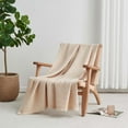 thumbnail image 3 of Great Bay Home All-Season Waffle Cotton Bed Blanket 90x66 (Twin, Taupe), 3 of 6