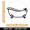 thumbnail image 2 of Clawfoot Bathtub for Bathing Self-Inking Rubber Stamp Ink Stamper - Orange Ink - Medium 1 Inch, 2 of 7