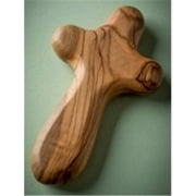 Earthwood 156167 Olive Wood Cross - Small Holding - 3.5 in.