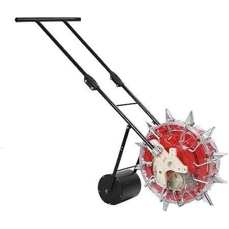 Seed Sower & Fertilizer Applicator, 12 Seeding Ports Garden Push Seeder Planter, Portable Hand Push Seeder and Fertilization, for Planting Corn Cotton Soybean Peanut$$Garden & Patio