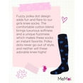 thumbnail image 7 of MeMoi Fun & Fuzzy Girls Polka Dot Cotton Blend Knee Socks - Girls - Female, 8, Blue Nights, 7 of 7