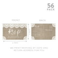 thumbnail image 5 of Koyal Wholesale 56-Pk RSVP Postcards for Wedding Burlap Le Cardstock Response Reply Cards, "4 x 6", 5 of 5