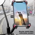 thumbnail image 2 of Bicycle & Motorcycle Phone Mount: Shockproof, One-Handed Operation &, 2 of 11