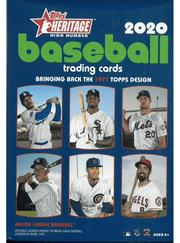 Topps 2020 Heritage High MLB Baseball Trading Cards Hobby 3 Pack- 3 Hobby Pack Bundle