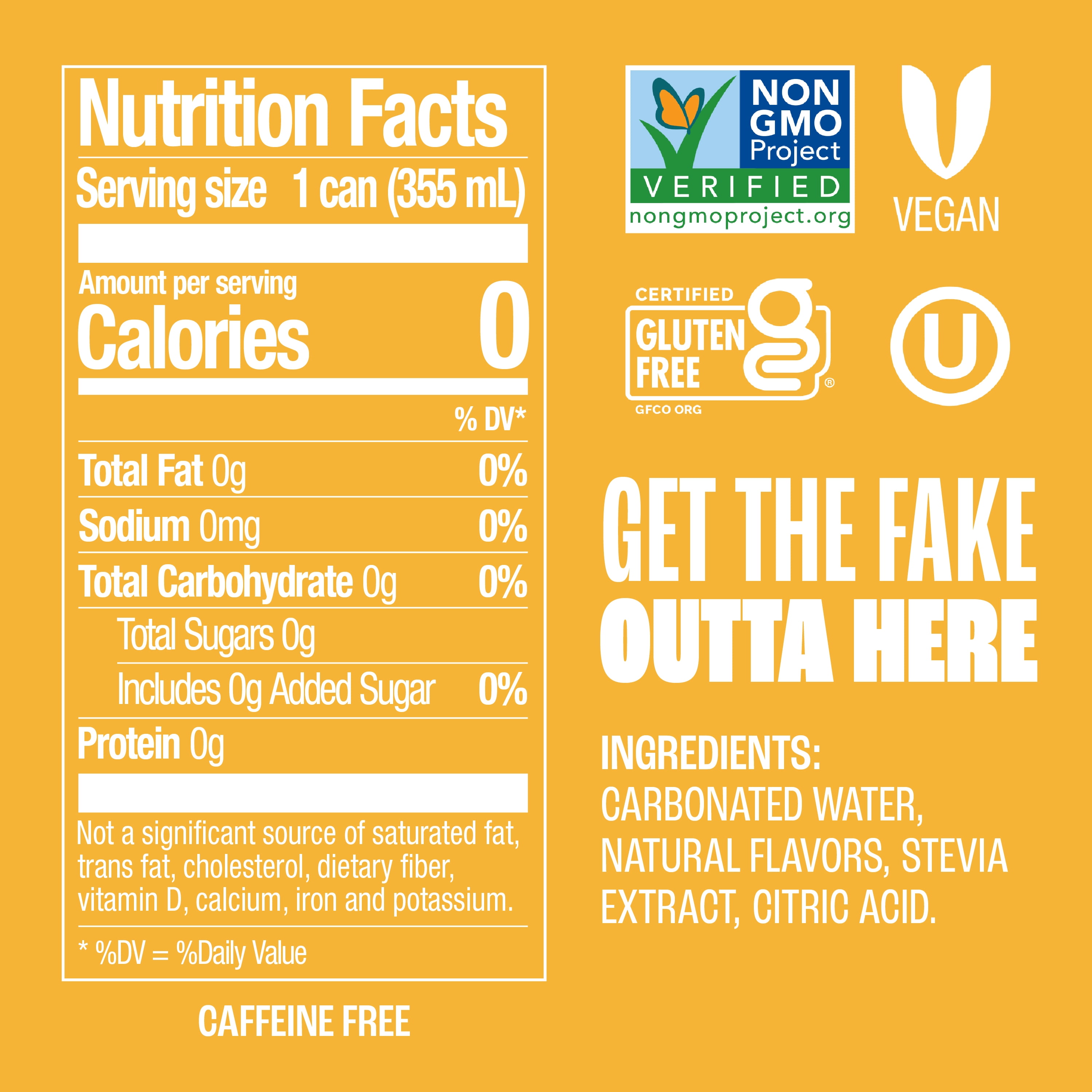 Zevia Zero Sugar, 0 Calorie Cream Soda, 12 fl oz (Pack of 24)