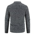 thumbnail image 4 of OGLCCG Men's Knitted Cardigan Sweater Causal Thick Button Down Sweaters Jacket for Men Long Sleeve V Neck Winter Warm Coat with Pockets,XXXXL,Dark Gray, 4 of 4