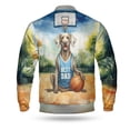 thumbnail image 2 of Happy Father's Day Weimaraner Playing Basketball with Best Dad Jersey All Over Print 3D Baseball Jacket Weim Gray Ghost Dog Lover Bomber Jacket Softball - 13006, 2 of 6