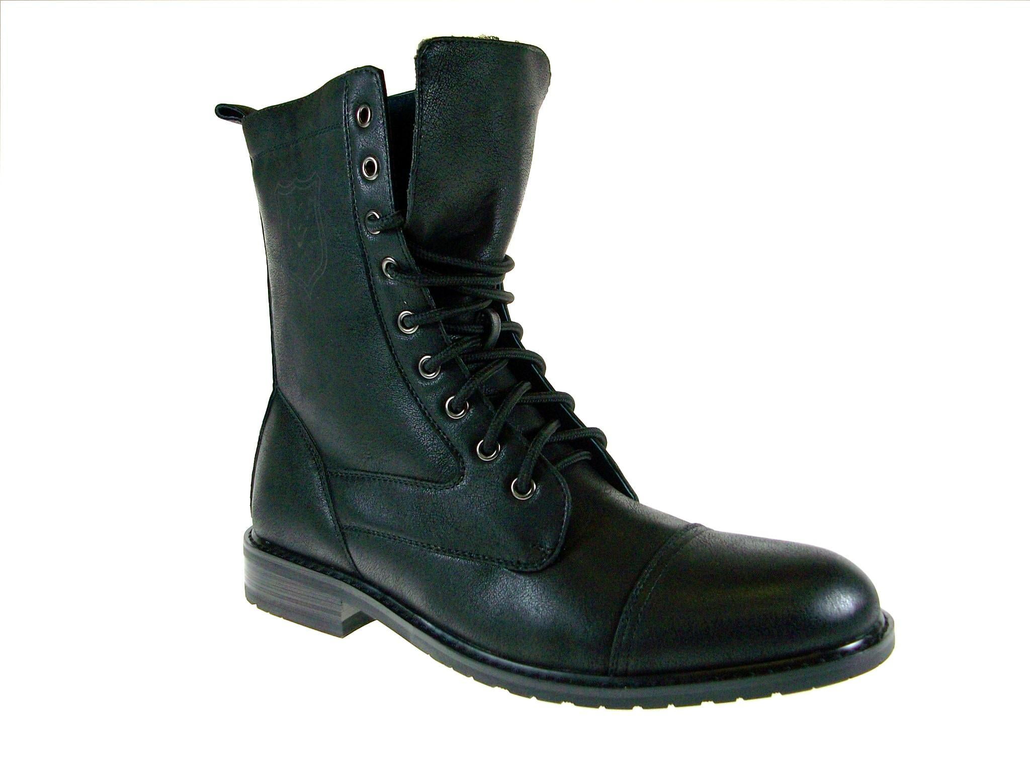 Polar Fox Men's Black Lace Up Military Combat Work Desert Ankle Boot Shoe M-516 