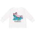 thumbnail image 3 of Inktastic Relaxolotl- Cute Axolotl on Summer Vacation Boys or Girls Long Sleeve Toddler T-Shirt, 3 of 5