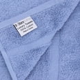 thumbnail image 3 of Luxury Hotel &  Collection Highly Absorbent, Quick Dry 100% Turkish Cotton 700 GSM, Eco Friendly Towel, for Bathroom Dobby Border Soft Bath Towel Set 27 X 54 (Wedgewood, Bath Towels - Set of 2), 3 of 5
