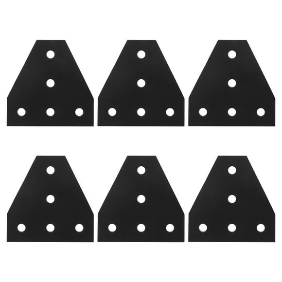 T Shape Joint Plates Aluminium 6Pcs 2.4X2.4X0.08In