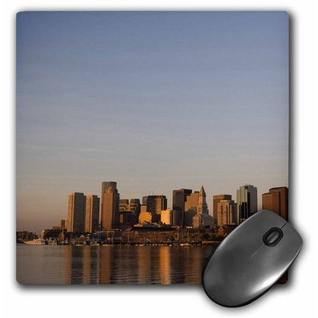 3dRose Boston skyline from East Boston, Massachusetts - US22 GPR0011 - Greg Probst, Mouse Pad, 8 by 8 inches