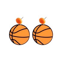 Guodhu Fashion Sport Ball Acrylic Earrings for Women, Football, Basketball, Soccer and Baseball Earrings Jewelry Gifts for Ball Fans Sport Lover Friendship