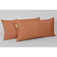 thumbnail image 2 of VargottamIndoor/OutdoorPolyester FabricLumbarPillowCover,All-Weather Waterproof Rectangular Cushion Case for Patio Furniture,12" x 18"Set of 2-Dusty Peach, 2 of 7