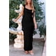 thumbnail image 5 of Vestido PRETTYGARDEN 2025 Verano Sin Mangas con Volantes Negro Talle S, 5 of 8