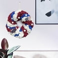 thumbnail image 1 of Guirnaldas de otoño, flores artificiales, adornos colgantes, corona de flores para puerta de entrada, decoración del Día de la Independencia, corona de bandera, decoración para colgar paredes del hoga, 1 of 4