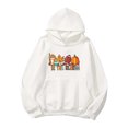 thumbnail image 4 of Gibobby Sudadera mujer, Sudadera de forro polar con capucha para mujer, de gran tamaño, de manga larga, casual, para parejas, con capucha(Blanco,M), 4 of 5